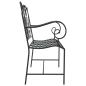 Preview: Gartenbank 2 -Seater 104 x 54 x 93 cm Stahl Schwarz