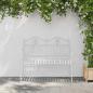 Preview: Gartenbank 2 -Seater 103,5 x 59 x 89 cm Stahl Antik Weiß