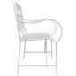 Preview: Gartenbank 2 -Seater 103,5 x 59 x 89 cm Stahl Antik Weiß