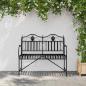 Preview: Gartenbank 2 -Seater 103,5 x 59 x 89 cm Stahl Schwarz