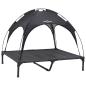 Preview: Hundebett Schwarz 92 x 77 x 82,5 cm Stahl