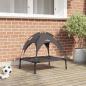 Preview: ARDEBO.de - Hundebett Braun 62 x 48 x 61 cm Stahl