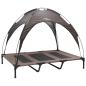 Preview: Hundebett Braun 122 x 93 x 106,5 cm Stahl