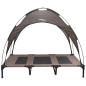 Preview: Hundebett Braun 122 x 93 x 106,5 cm Stahl