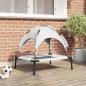Preview: ARDEBO.de - Hundebett Silber Grau 76 x 62 x 70,5 cm Stahl