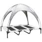 Preview: Hundebett Silber Grau 122 x 93 x 106,5 cm Stahl