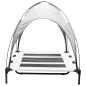 Preview: Hundebett Silber Grau 122 x 93 x 106,5 cm Stahl