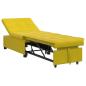 Preview: Schlafsofa Gelb 194 x 67 x 82 cm Samt