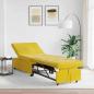 Preview: Schlafsofa Gelb 194 x 67 x 82 cm Samt