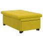 Preview: Schlafsofa Gelb 194 x 67 x 82 cm Samt