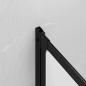 Preview: Duschwand Schwarz 120 x 2 x 117 cm Aluminium und PP