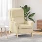 Preview: ARDEBO.de - Sessel Creme Stoff
