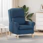 Preview: ARDEBO.de - Sessel Blau Stoff