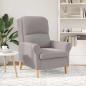 Preview: ARDEBO.de - Sessel Hellgrau Weiches Sherpa-Gewebe