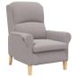 Preview: Sessel Hellgrau Weiches Sherpa-Gewebe