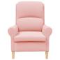 Preview: Sessel Rosa Weiches Sherpa-Gewebe