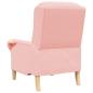 Preview: Sessel Rosa Weiches Sherpa-Gewebe