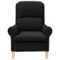 Preview: Sessel Schwarz Weiches Sherpa-Gewebe