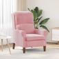 Preview: ARDEBO.de - Sessel Rosa Samt