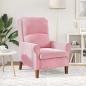Preview: Sessel Rosa Samt