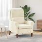 Preview: ARDEBO.de - Sessel Creme Samt