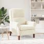 Preview: Sessel Creme Samt