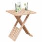 Preview: Couchtisch Braun 33 x 33 x 40,5 cm Massivholz aus Walnuss