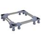 Preview: Waschmaschinensockel Grau 67 x 67 x 12 cm Edelstahl