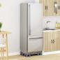 Preview: Waschmaschinensockel Grau 67 x 67 x 12 cm Edelstahl