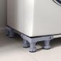 Preview: Waschmaschinensockel Grau 67 x 67 x 12 cm Edelstahl