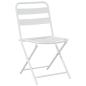 Preview: Garten Bistro Set 3 stk. Weiß Stahl