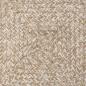 Preview: Bereichsteppich Natürlich und Weiß 80 x 200 cm Jute