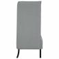 Preview: Hoher R?cken Sofa 101cm Hellgrau Stoff