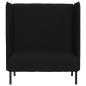Preview: Hoher R?cken Sofa 101cm Schwarz Stoff