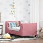 Preview: ARDEBO.de - Kinderbettgestell mit Kopfteil Rosa 70 x 140 cm Samt