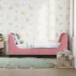 Preview: Kinderbettgestell mit Kopfteil Rosa 70 x 140 cm Samt