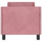 Preview: Kinderbettgestell mit Kopfteil Rosa 70 x 140 cm Samt