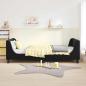 Preview: Kinderbettgestell mit Kopfteil Schwarz 90 x 190 cm Samt