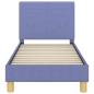 Preview: Kinderbettgestell mit Kopfteil Jeans blau 70 x 140 cm Stoff