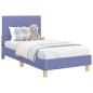 Preview: Kinderbettgestell mit Kopfteil Jeans blau 80 x 160 cm Stoff