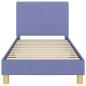 Preview: Kinderbettgestell mit Kopfteil Jeans blau 80 x 160 cm Stoff