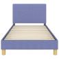 Preview: Kinderbettgestell mit Kopfteil Jeans blau 90 x 190 cm Stoff