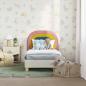 Preview: Kinderbettgestell mit Kopfteil Creme 70 x 140 cm Samt