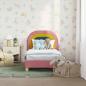 Preview: Kinderbettgestell mit Kopfteil Rosa 70 x 140 cm Samt