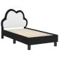 Preview: Kinderbettgestell mit Kopfteil Schwarz 70 x 140 cm PU