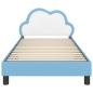 Preview: Kinderbettgestell mit Kopfteil Blau 80 x 200 cm PU