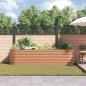 Preview: Hochbeet Braun 320 x 80 x 81 cm Stahl