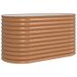 Preview: Hochbeet Braun 160 x 80 x 81 cm Stahl