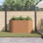 Preview: Hochbeet Braun 160 x 80 x 81 cm Stahl
