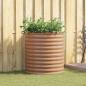 Preview: ARDEBO.de - Hochbeet Braun 80 x 80 x 81 cm Stahl